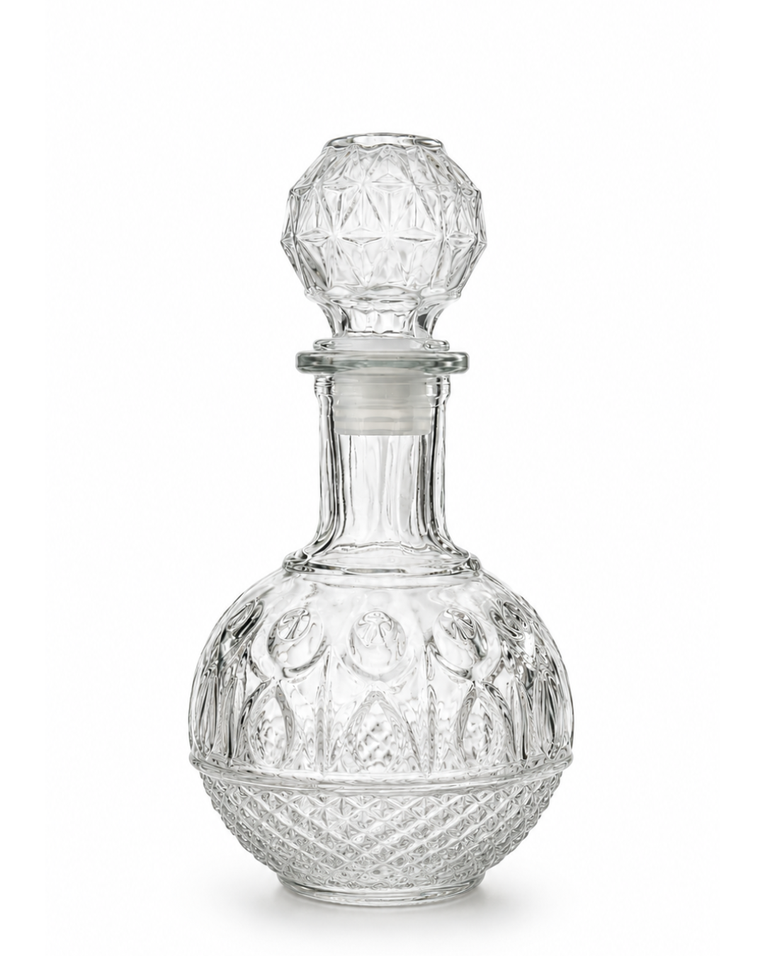 Garrafa de Vidro 500ml Trabalhada